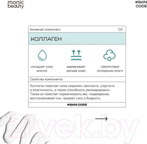Изображение товара Крем для век Monic Beauty Skin Code 02 Коллаген (30мл)