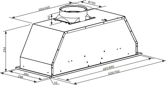 Изображение товара Вытяжка скрытая Making Oasis Everywhere UM-70W