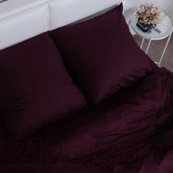 Изображение товара Пододеяльник Milanika Бордо 1.5сп (поплин г/к)