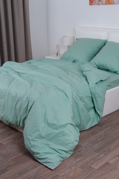 Изображение товара Пододеяльник Milanika Фисташка 1.5сп (поплин г/к)