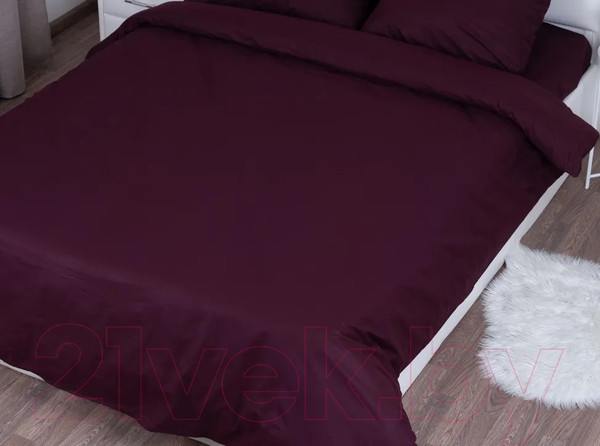Изображение товара Пододеяльник Milanika Бордо Евро (поплин г/к)