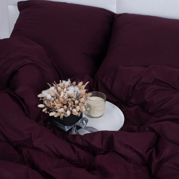 Изображение товара Пододеяльник Milanika Бордо Евро (поплин г/к)