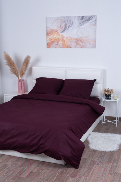 Изображение товара Пододеяльник Milanika Бордо Евро (поплин г/к)