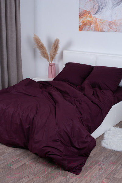 Изображение товара Пододеяльник Milanika Бордо Евро (поплин г/к)