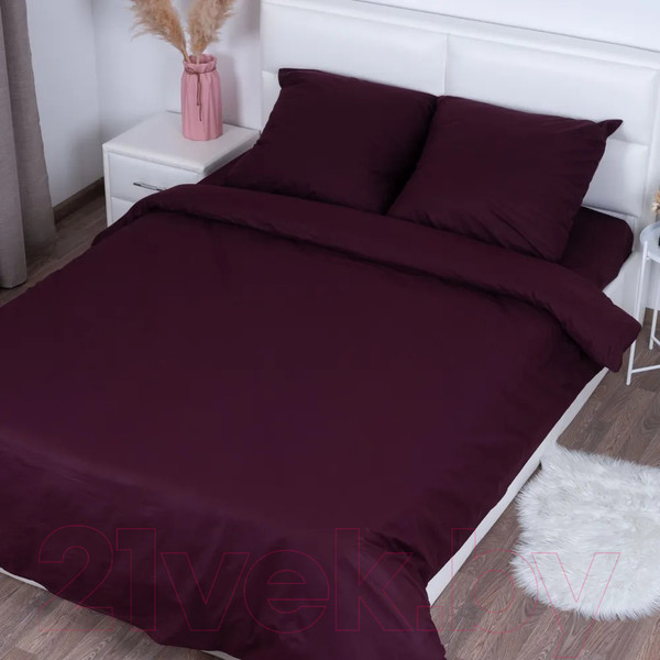 Изображение товара Пододеяльник Milanika Бордо Евро (поплин г/к)