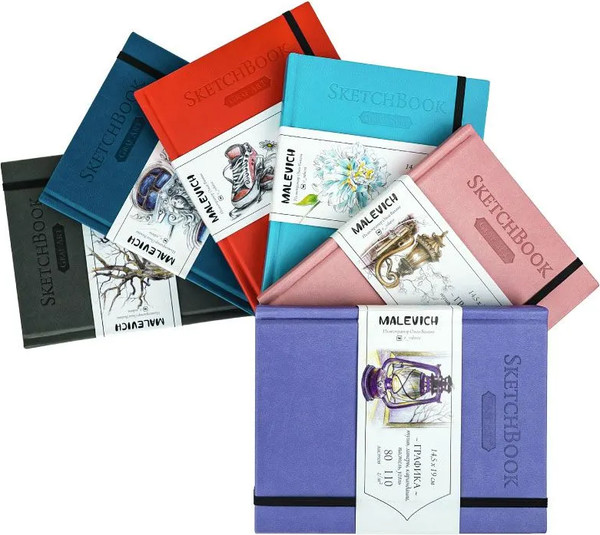 Изображение товара Скетчбук Малевичъ GrafArt Sketch / 401252 (80л, красный)
