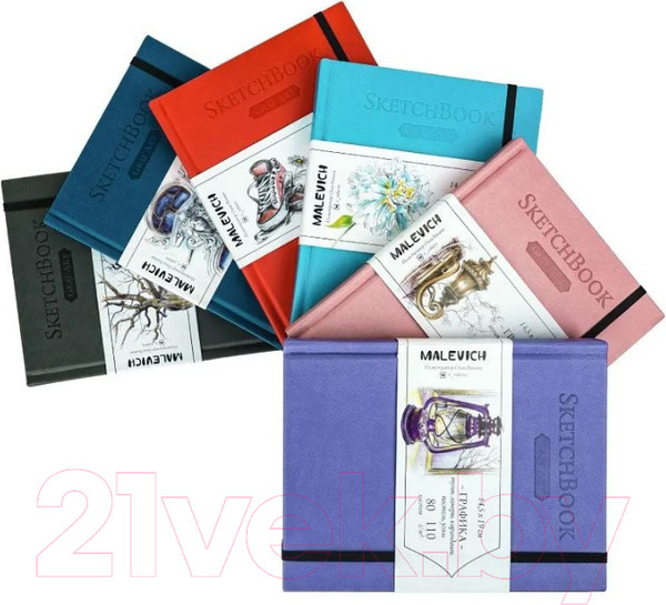 Изображение товара Скетчбук Малевичъ GrafArt Sketch / 401256 (80л, петроль)