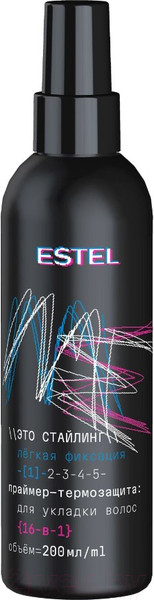 Изображение товара Спрей для волос Estel Me Это стайлинг Легкая фиксация Праймер-термозащита 16в1 (200мл)