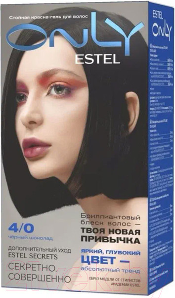 Изображение товара Гель-краска для волос Estel Only 4/0 (шатен)
