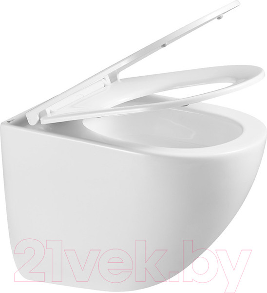 Изображение товара Унитаз подвесной LEMARK Глейзер 9614003 (белый глянец, с сиденьем)