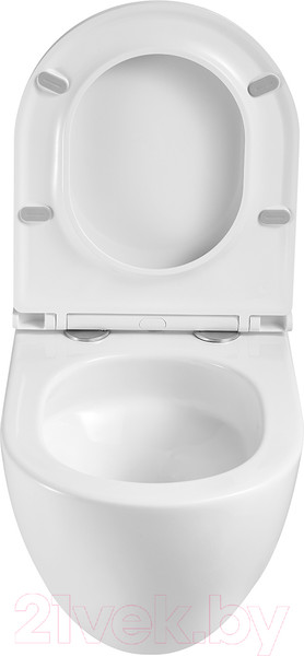 Изображение товара Унитаз подвесной LEMARK Глейзер 9614003 (белый глянец, с сиденьем)
