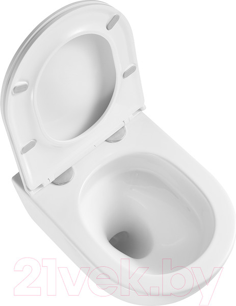 Изображение товара Унитаз подвесной LEMARK Глейзер 9614003 (белый глянец, с сиденьем)