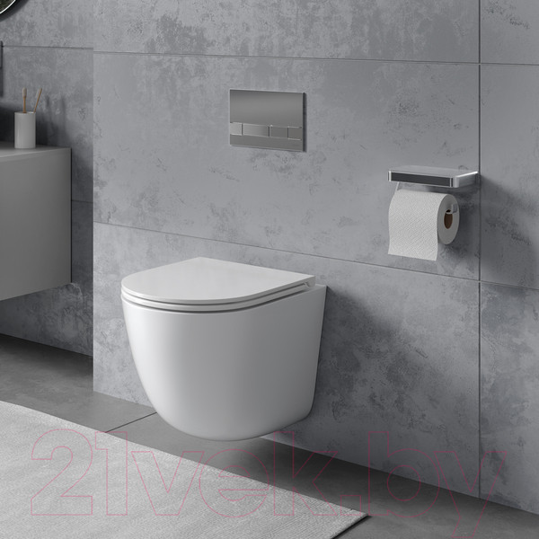 Изображение товара Унитаз подвесной LEMARK Глейзер 9614003 (белый глянец, с сиденьем)