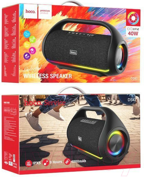 Изображение товара Портативная колонка Hoco DS47 (черный)