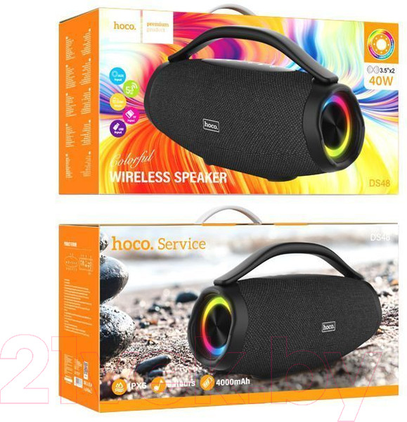 Изображение товара Портативная акустика Hoco DS48 (черный)