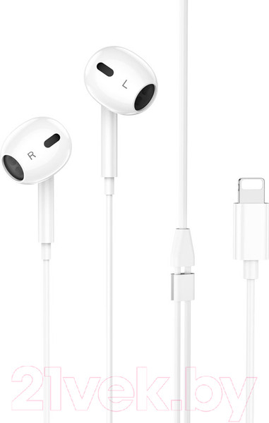 Изображение товара Наушники-гарнитура Hoco M111 Max iPhone (белый)