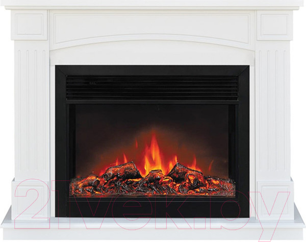 Изображение товара Каминокомплект Смолком Boston MB/JUP/SYM26 + Moonblaze Deluxe-s BL LT (бьянко белый)