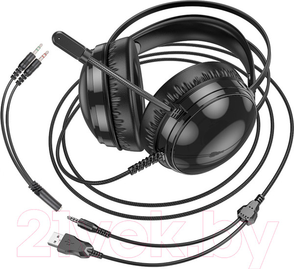 Изображение товара Наушники-гарнитура Borofone BO108 (2м, черный)