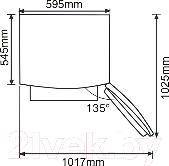 Изображение товара Холодильник без морозильника Korting KNF 1886 W