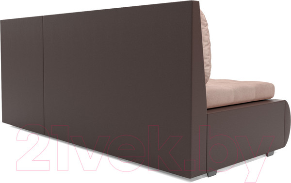 Изображение товара Диван угловой Mebel-Ars Кормак (кордрой бежевый/экокожа шоколад)