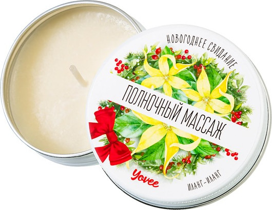Изображение товара Эротическое массажное масло Yovee Полночный массаж с афродизиаком. Иланг-иланг / 722015 (30мл)