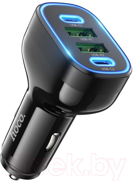 Изображение товара Адаптер питания автомобильный Hoco NZ11 (черный)