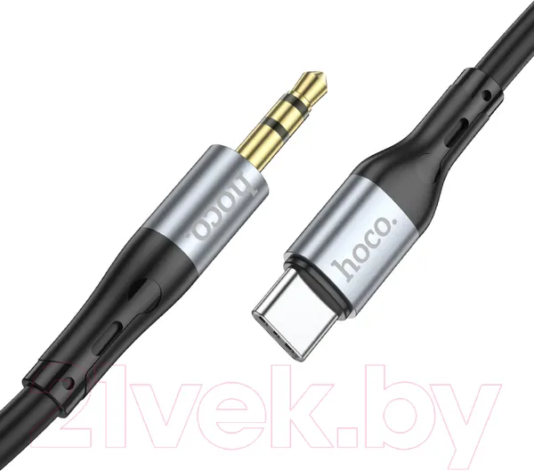 Изображение товара Кабель Hoco UPA22 Type-C - Jack(M) 3.5mm (1м, черный)