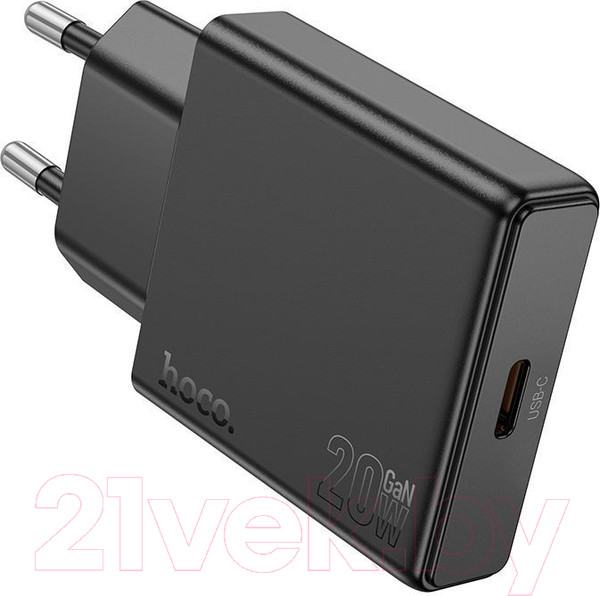 Изображение товара Адаптер питания сетевой Hoco N37 Type-C (черный)