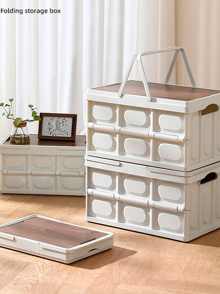 Изображение товара Ящик для хранения Happy Home HH-001 со столиком и ручками (50л, белый)