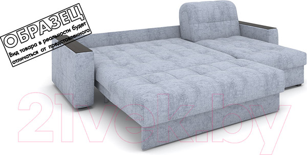 Изображение товара Диван угловой Rivalli Порто 155 с оттоманкой 150 (Tango Terra)