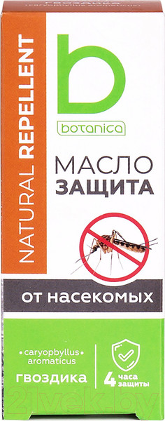 Изображение товара Масло косметическое Botanica Гвоздика Натуральный репеллент (30мл)