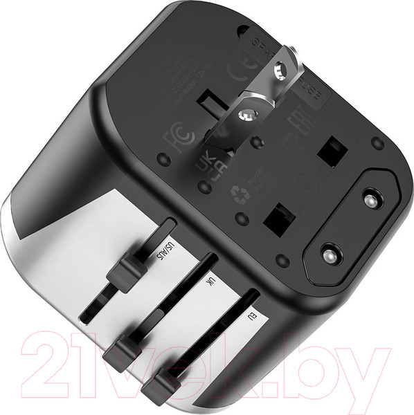 Изображение товара Адаптер питания сетевой Hoco AC5 (черный)