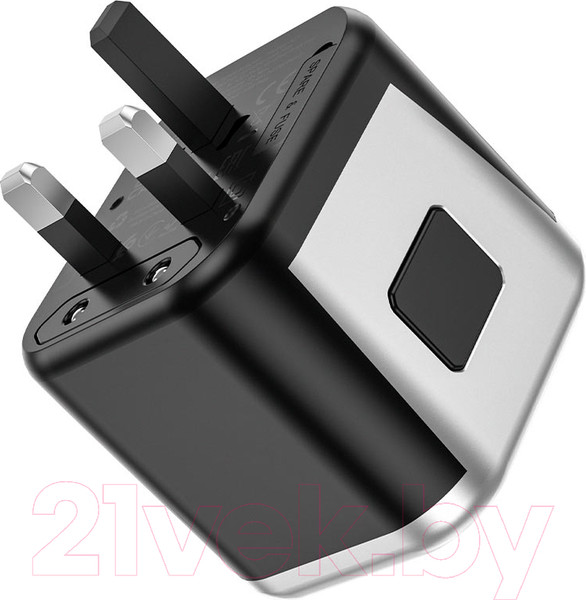 Изображение товара Адаптер питания сетевой Hoco AC5 (черный)