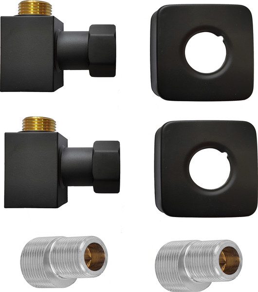 Изображение товара Полотенцесушитель водяной Ростела Экспи Квадро V 30 40x120/9 (1/2", черный)