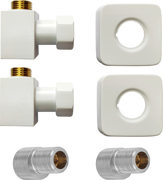 Изображение товара Полотенцесушитель водяной Ростела Экспи Квадро V 30 40x100/8 (1/2", белый)