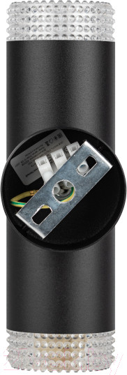 Изображение товара Бра ЭРА WL50 BK/TR 2xGU10 / Б0061194 (черный/прозрачный)