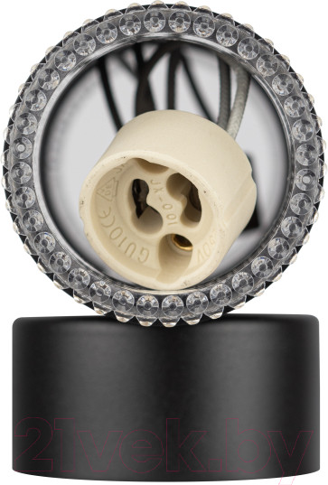 Изображение товара Бра ЭРА WL50 BK/TR 2xGU10 / Б0061194 (черный/прозрачный)