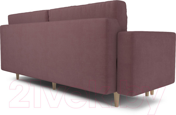 Изображение товара Диван Mebel-Ars Белфаст (велюр пудра НВ-178/26)