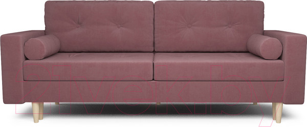 Изображение товара Диван Mebel-Ars Белфаст (велюр пудра НВ-178/26)