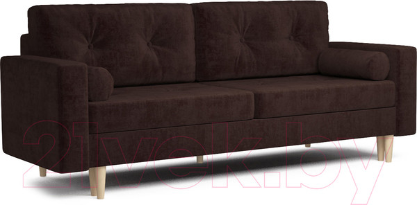 Изображение товара Диван Mebel-Ars Белфаст (велюр шоколадный НВ-178/26)