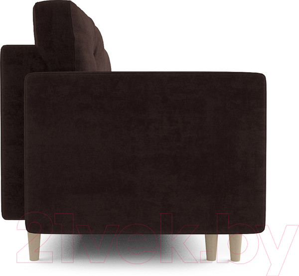 Изображение товара Диван Mebel-Ars Белфаст (велюр шоколадный НВ-178/26)