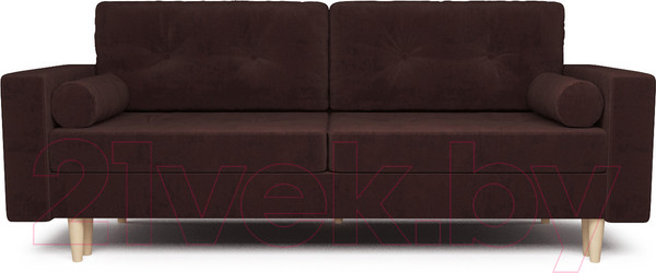 Изображение товара Диван Mebel-Ars Белфаст (велюр шоколадный НВ-178/26)