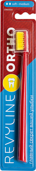 Изображение товара Зубная щетка Revyline SM6000 Ortho 6942 (красный/желтый)