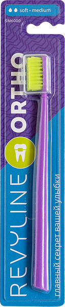 Изображение товара Зубная щетка Revyline SM6000 Ortho 6943 (фиолетовый/салатовый)
