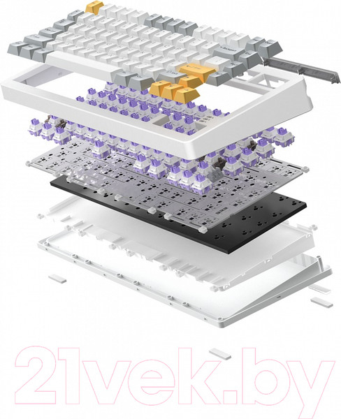 Изображение товара Клавиатура Dareu A81 (белый/желтый)