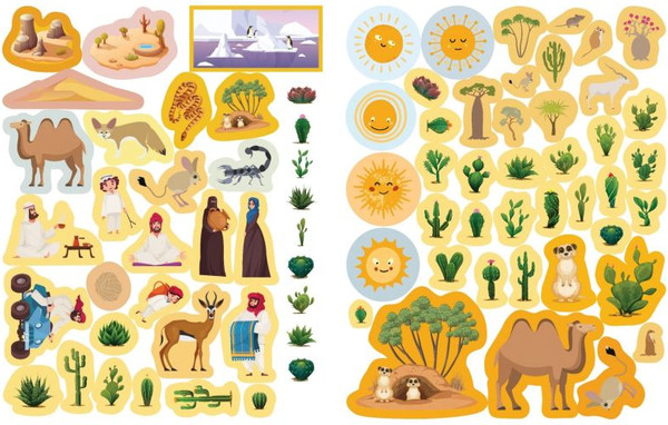 Изображение товара Развивающая книга Эксмо 150 наклеек. В пустыне, мягкая обложка