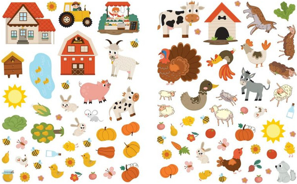 Изображение товара Развивающая книга Эксмо 150 наклеек. На ферме, мягкая обложка