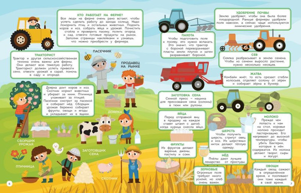 Изображение товара Развивающая книга Эксмо 150 наклеек. На ферме, мягкая обложка