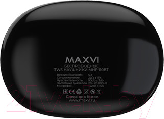 Изображение товара Беспроводные наушники Maxvi MHF-110BT (черный)