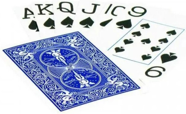 Изображение товара Игральные карты Bicycle Prestige Rider 100% Plastic Jumbo / F44100-b (синий)